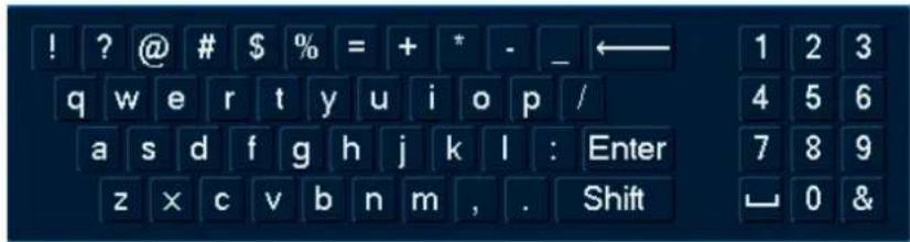 Lorex N884A63B - Pour utiliser le clavier complet : - 1