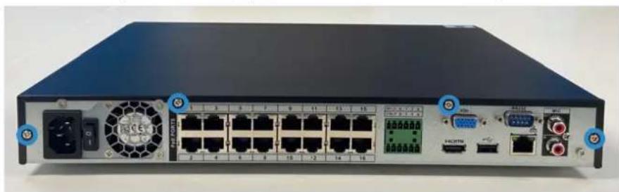 Lorex N884A63B - Pour installer un nouveau disque dur : - 2