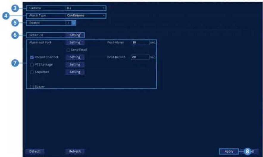 Lorex N884A63B - Pour configurer la détection des visages : - 1