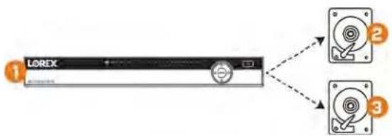 Lorex N881A63B - Comment fonctionne un disque dur miroir : - 1