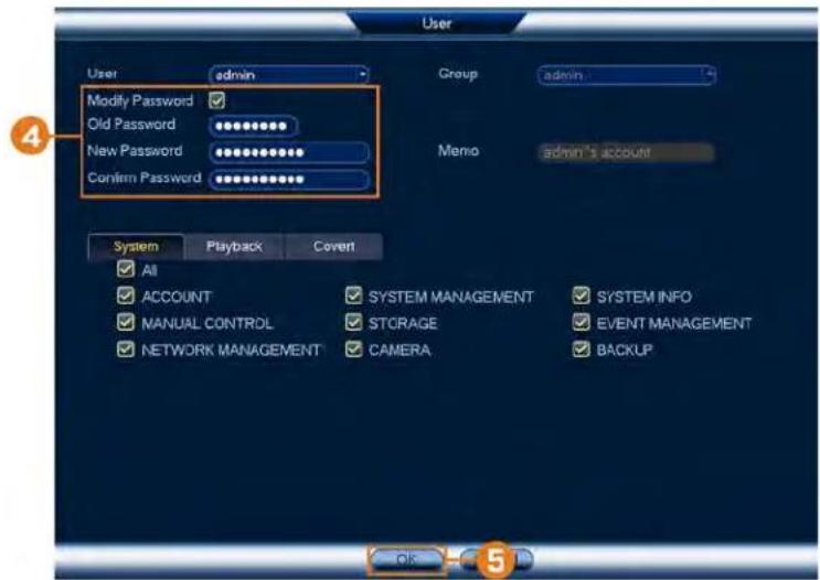 Lorex N881A63B - Changer les mots de passage - 2