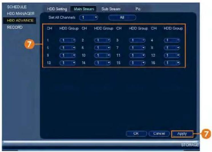 Lorex N881A63B - Pour configurer les groupes de disques durs : - 3