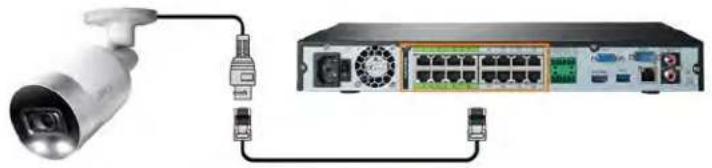Lorex N881A63B - Option 1: Connexion directe au NVR - 1
