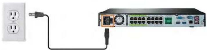 Lorex N881A63B - ÉTAPE 5: Connexion de l'adaptateur d'alimentation - 1