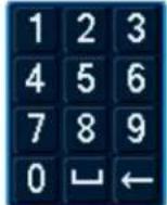 Lorex N841A82 - Pour utiliser le clavier numérique : - 1