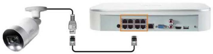 Lorex N841A82 - Option 1 : Connexion directe au NVR - 1
