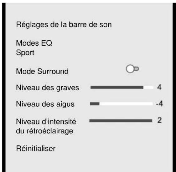 HISENSE AX5140Q - Réglage--Son--Réglage de la barre de son. - 1
