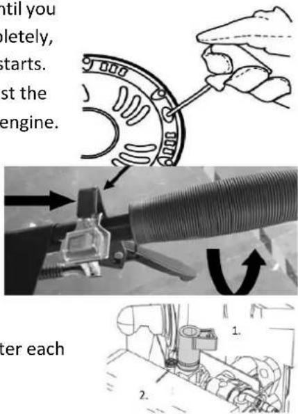 Fuxtec FX-AF152 - Starting the engine - 4