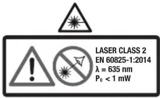 PARKSIDE PKLL 7 E4 - Symbols on the device: - 1