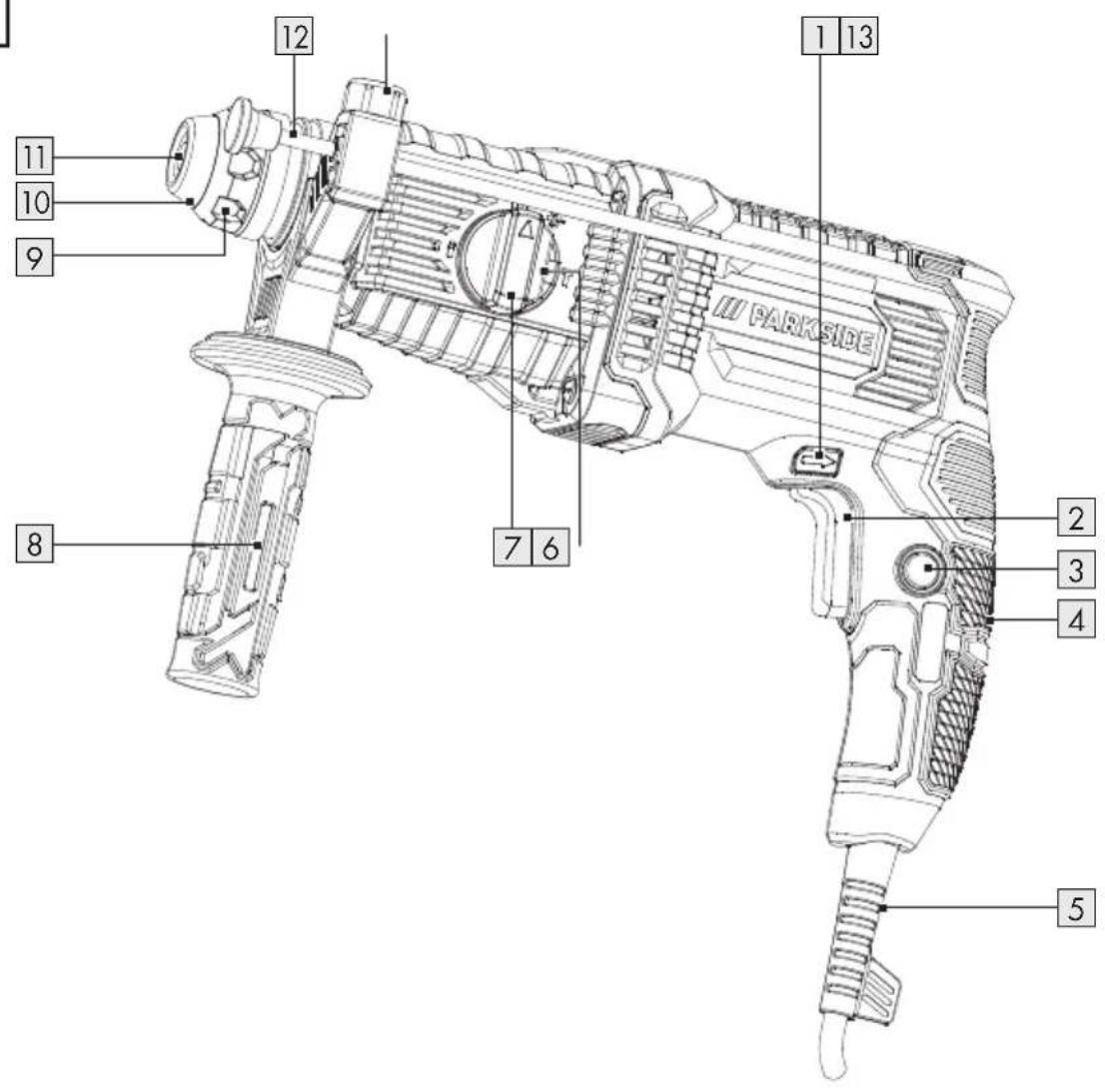 PARKSIDE PBH 800 B1 - FURO ES VESOKALAPACS - 2