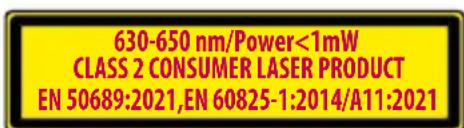 PARKSIDE PTI 380 C2 - Nebezpečenstvo spôsobené laserovým žiarením - 2