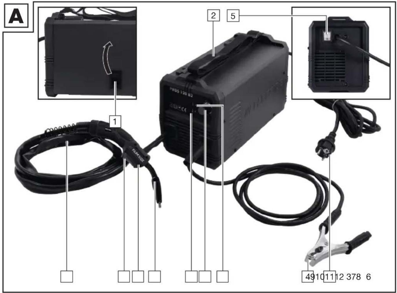 PARKSIDE PIFDS 120 B2 - INVERTER-FÜLLDRAHT- SCHWEISSGERÄT - 1
