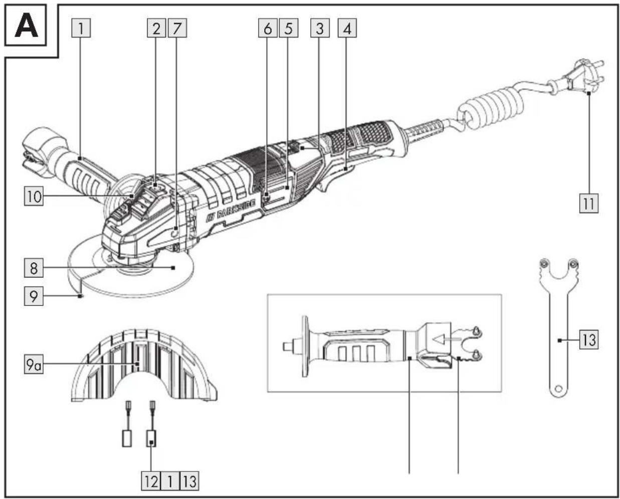 PARKSIDE PWS 125 I8 - ANGLE GRINDER - 1