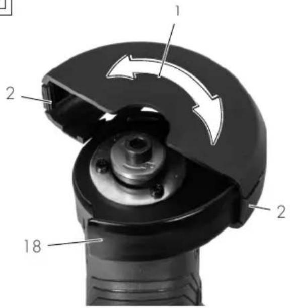 PARKSIDE PWSAM 20-Li A1 - Cordless Angle Grinder 20V - 3