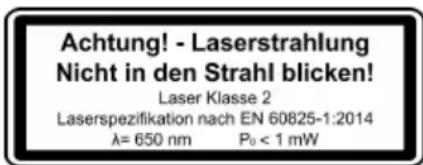 PARKSIDE PZKS 2000 C3 - Laserstråling - 2