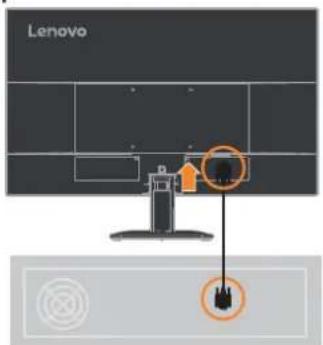 LENOVO L24-4e - Connexion et mise en marche de votre moniteur - 6