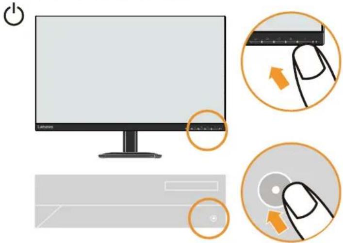 LENOVO L24-4e - Connexion et mise en marche de votre moniteur - 11