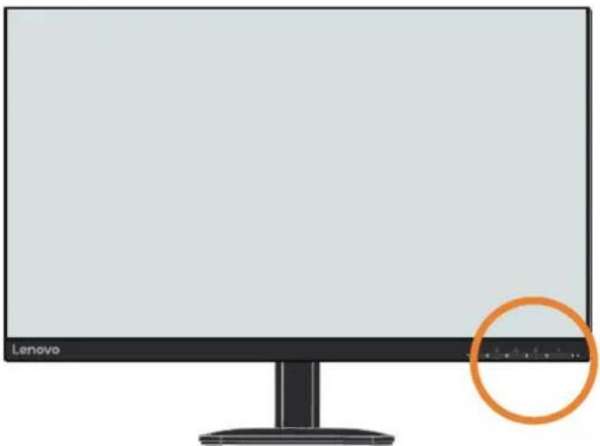 LENOVO L24-4e - Contrôles du moniteur - 1
