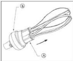 Robot Coupe CMP 400 V.V. - - Attaching the bell to the tube - 5