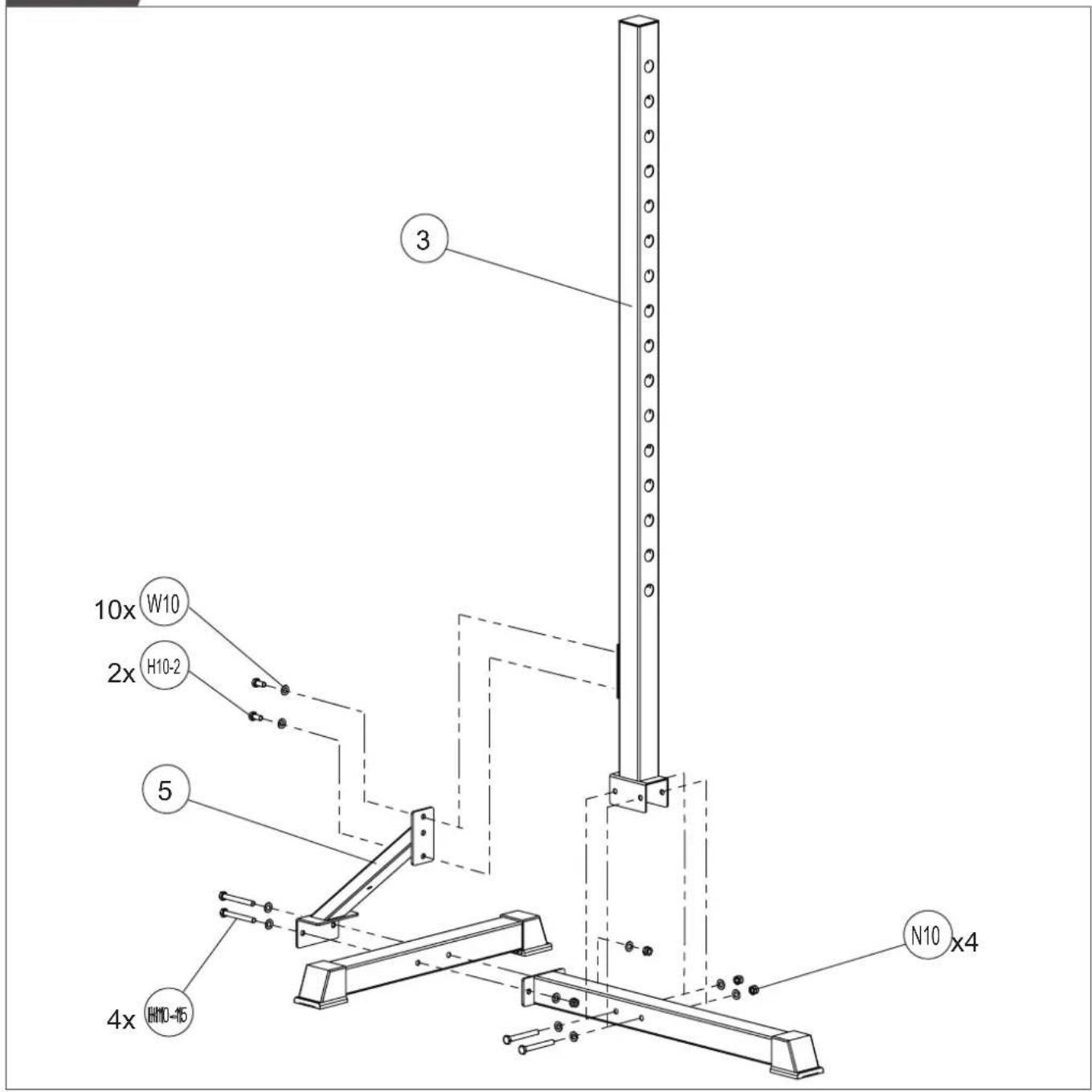 TUNTURI Squat Stand SS60 - D-1 - 3