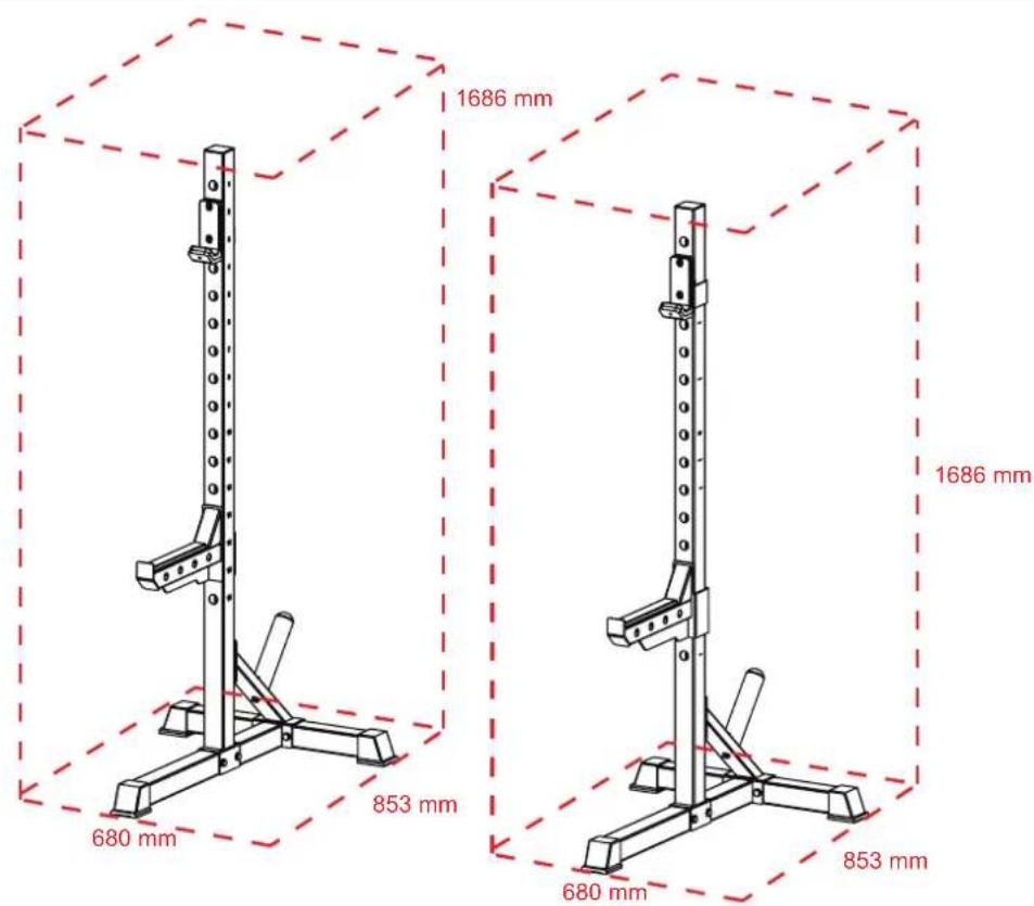 TUNTURI Squat Stand SS60 - D-00 - 1