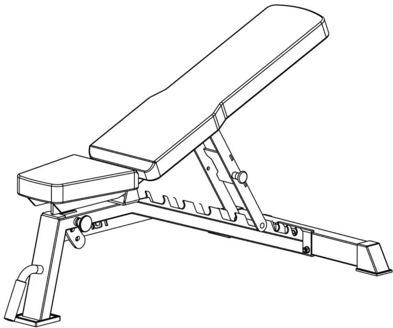 TUNTURI Utility Bench UB70 - Attention, Achtung, Attention, Attentie, Attenzione, Atencion, Giv akt, Huomio - 2