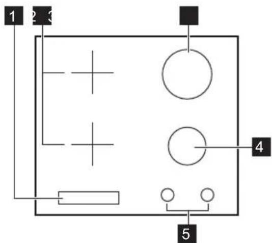 FAURE FGI6453K - DESCRIPTION DE LA TABLE DE CUISSON - 1