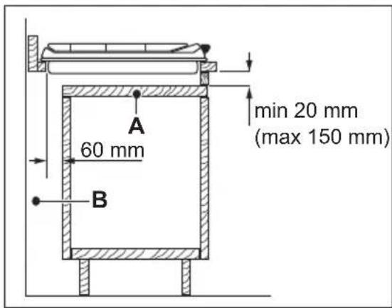 FAURE FGI6453K - Élément de cuisine avec porte - 1