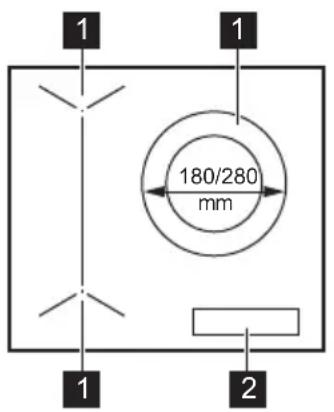 ELECTROLUX EIV63346CT - Disposición de las zonas de cocción - 1