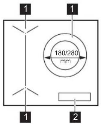 ELECTROLUX EIV63346CT - Disposição da superfície de confeção - 1