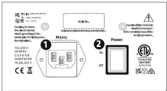 HK AUDIO POLAR 10 MK2 - Collegamenti ed elementi di comando - 1