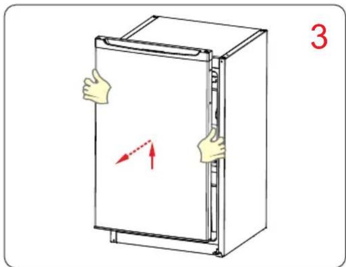 Summit CM42PL - Instructions for Reversing the Door Swing - 2