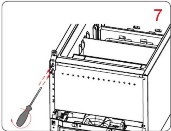 Summit CM42PL - Instructions pour inverser le sens d'ouverture de la porte - 7