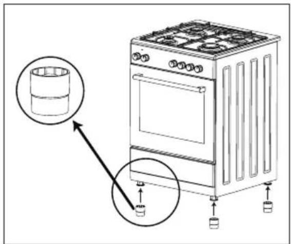 Orima OR-649-XE - \* Instalação Do Adaptador Dos Pés - 1