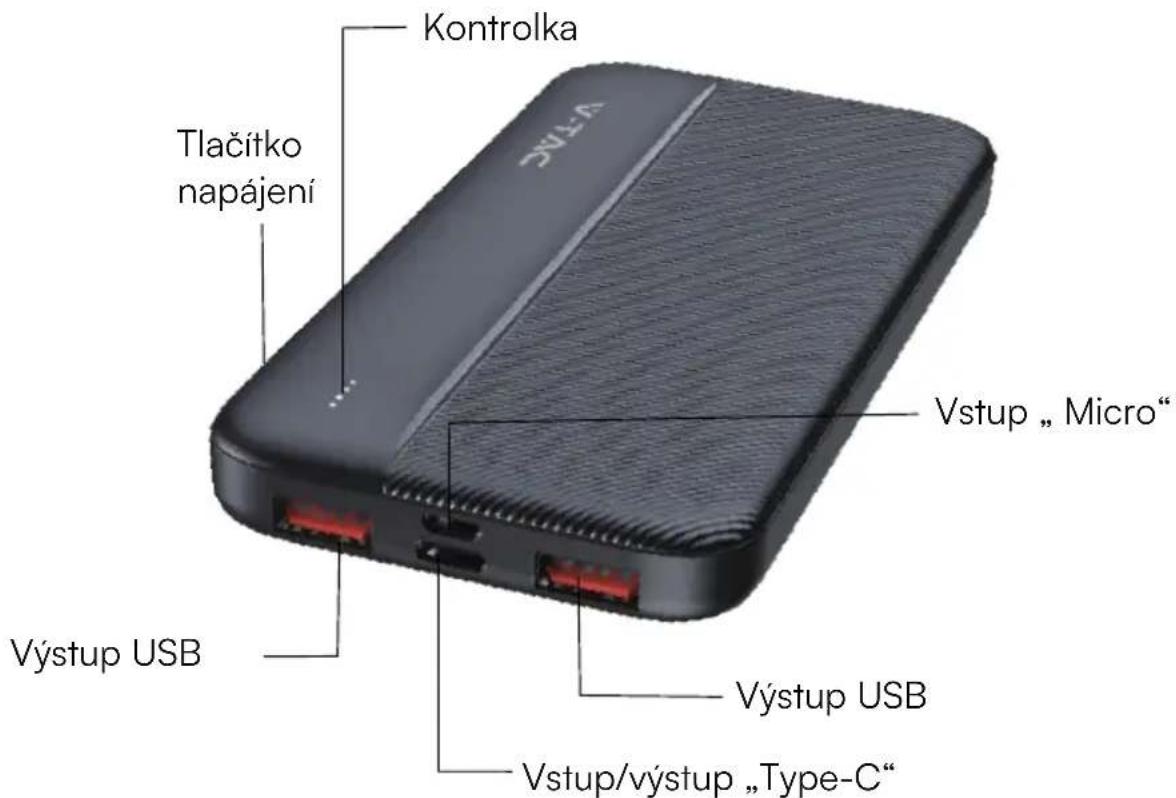 V-TAC VT-10000 - FUNKCE POWERBANKY - 1