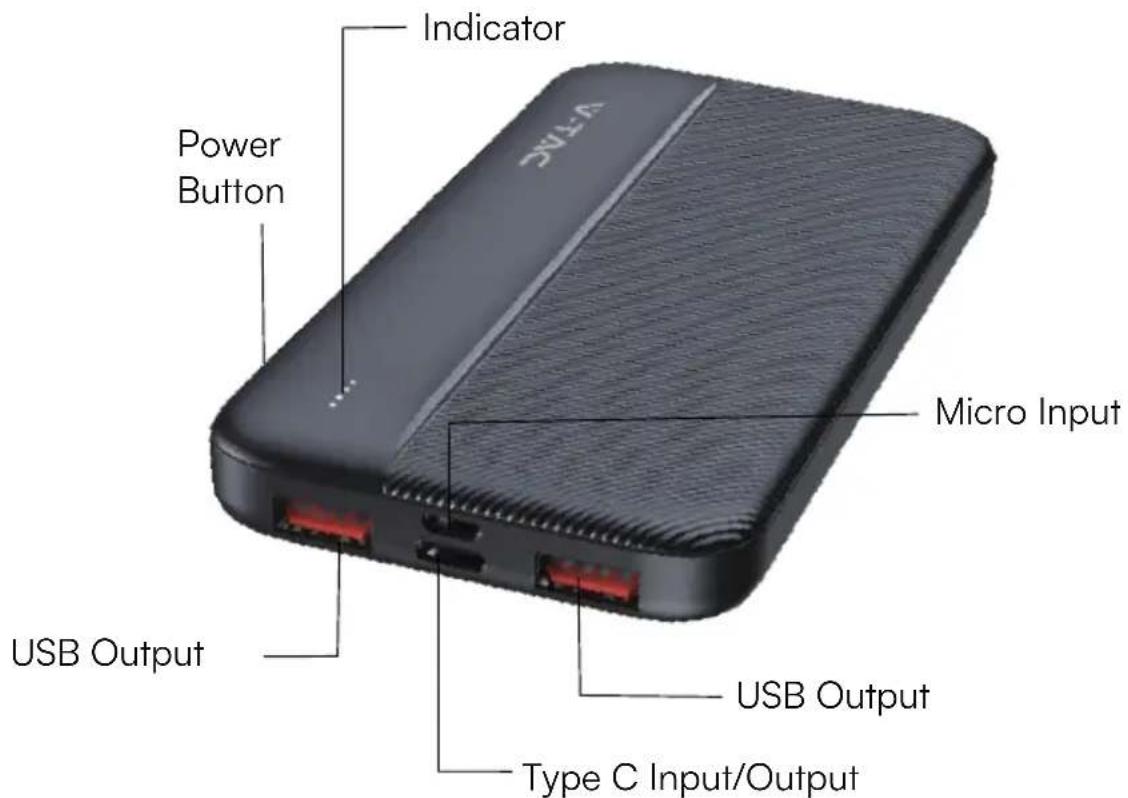 V-TAC VT-10000 - POWER BANK FUNCTION - 1