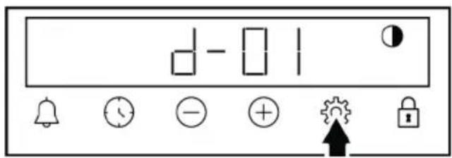 BEKO FBM6320SXDL - Setting the display brightness - 1