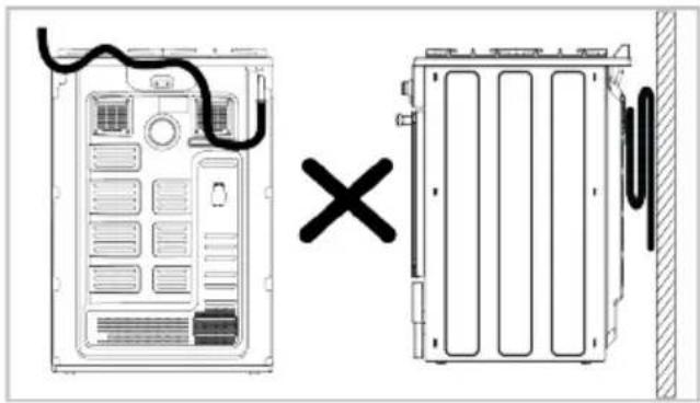 BEKO FBM6320SXDL - Gas connection hose placement - 2