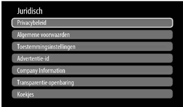 MEDION LIFE X8552507 - Het menu Juridisch - 1