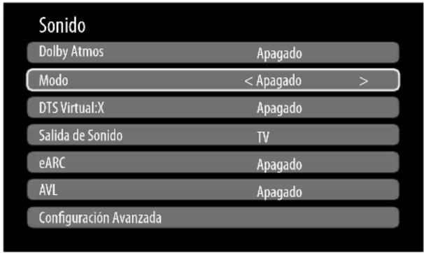 MEDION LIFE X8552507 - Menu Sonido - 1