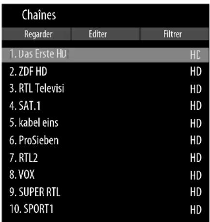MEDION LIFE X8552507 - Menu Chaines - 1