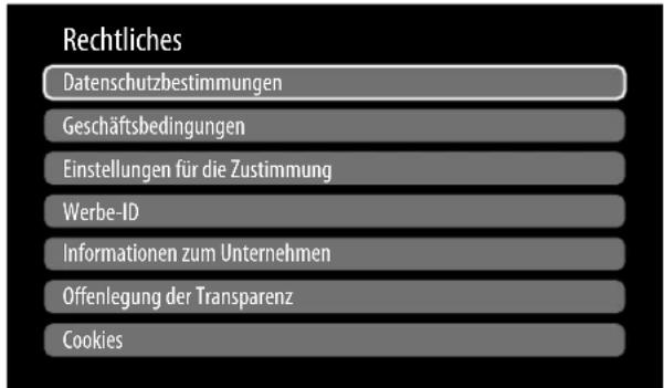 MEDION LIFE X8552507 - Menu Rechtliches - 1