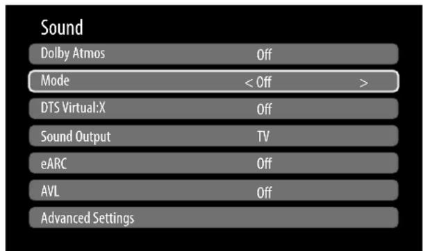 MEDION LIFE X8552508 (MD 855901) - Sound menu - 1