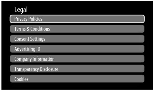 MEDION LIFE X8552508 (MD 855901) - Legal menu - 1
