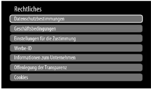 MEDION LIFE X8552508 (MD 855901) - Menü Rechtliches - 1