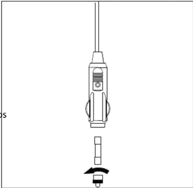 MEDION MD 13100 - Cambio del fusible en el conector universal de 12 V - 1
