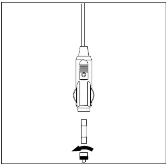 MEDION MD 13100 - Schmelzsicherung im 12 V-Universalstecker wechseln - 1