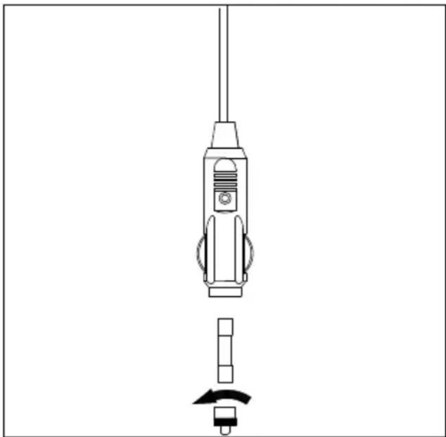 MEDION MD 13100 - Changing the fuse in the 12 V universal plug - 1