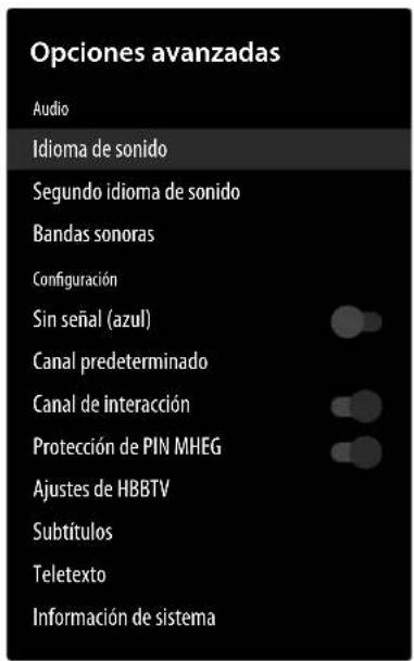 MEDION LIFE P8432500 (MD 843100) - Menu OPCiones avanzadas - 1