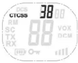 SILVERCREST SFG 8000 B2 - Nastavenie kódu CTCSS - 1